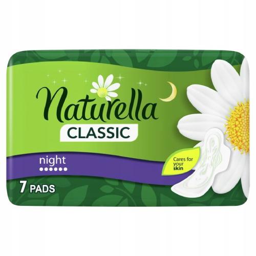Nočné hygienické vložky Naturella classic, 7 kusov