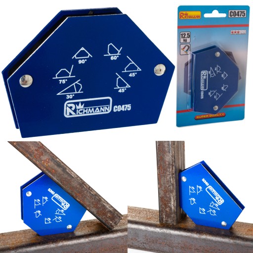 Zvárací štvorec 6 uholníkov 12.kg s magnetom