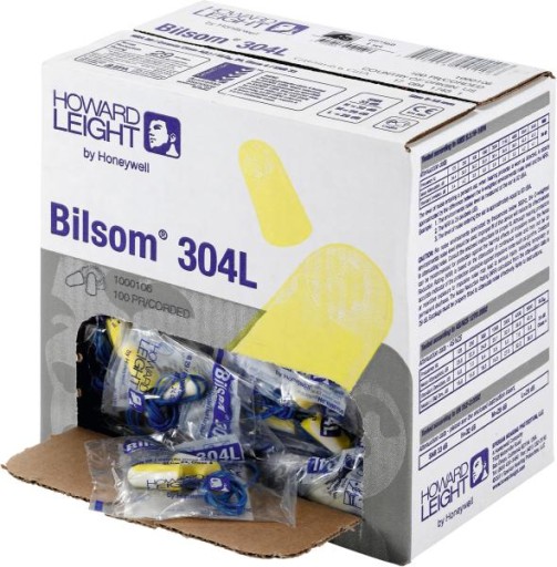 Honeywell BILSOM LEIGHT 304L vkladá protihlukové štuple do uší