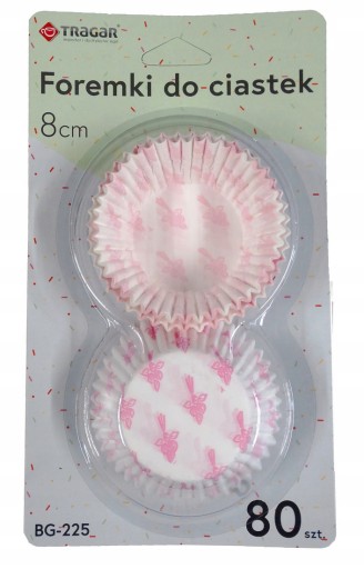 Papierové košíčky na muffiny, košíčky, 7 cm, 80 ks