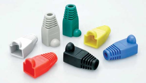 Kryt zástrčky RJ45, 50 ks, žltý