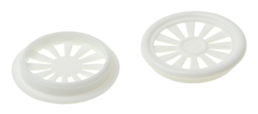 PLASTOVÝ NÁBYTOK VENTIL 40 mm BIELY 10 kusov