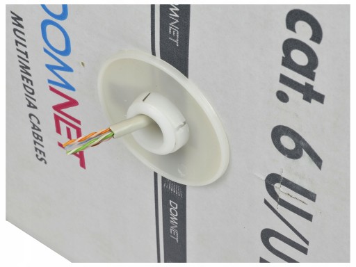 Twisted pair U/UTP cat.6 kábel, RJ45 medený sieťový vodič