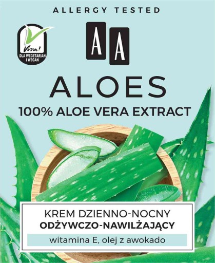 Denný a nočný výživný a hydratačný krém s výťažkom z AA Aloe Vera 50 ml