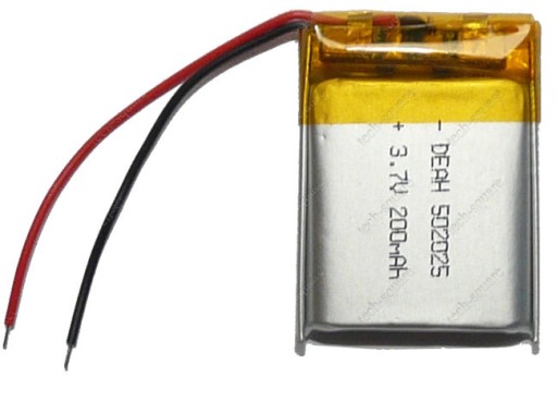 Nabíjateľná batéria Mp3 GPS RC 502025 200mAh