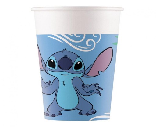 Papierové poháre Stitch & Angel, 200 ml, 8 ks.