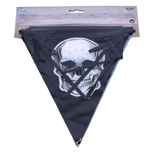 Halloween girlanda banner lebka visiace vlajky