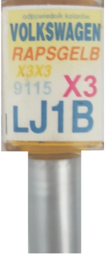 VW LJ1B X3 9115 RAPSGELB OPRAVA LAKU NA ŠKRABANINY
