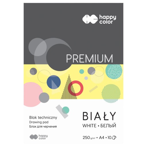 Biely technický blok Happy Color Premium A4 250g