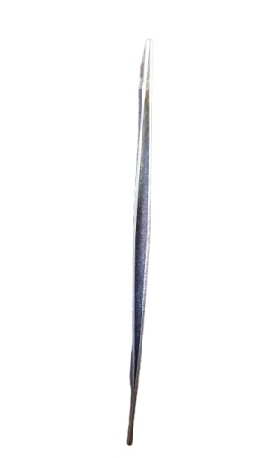 Kovová pinzeta na navliekanie nití, zakrivená, 12 cm