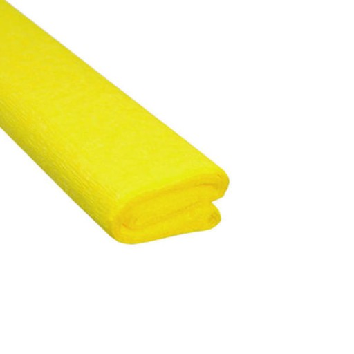 Žltý pokrčený hodvábny papier