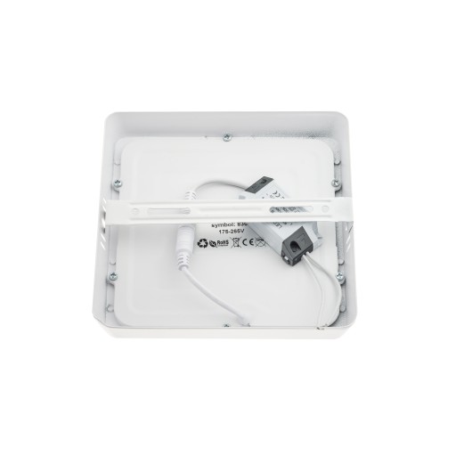 POVRCHOVÝ ŠTVORCOVÝ LED stropný panel PANEL 12W 1080lm Nebliká CCD SLIM