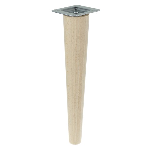 drevená noha 45 cm bukový kužeľ + montážna doska