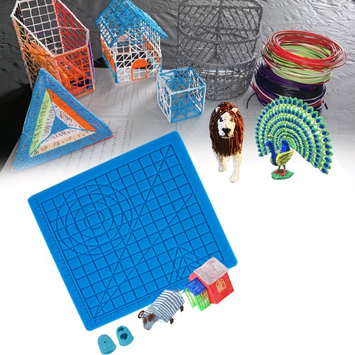 SILIKÓNOVÁ PODLOŽKA SÚPRAVA PREDLOŽKY PRE 3D PERO 17x17cm