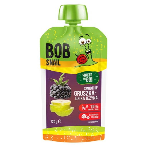 Smoothie BOBSNAIL MUSSE PURSE PEAR BLACKBERRY 120g