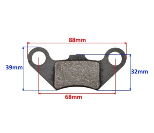 Štvorkolka MRF KXD LONCIN NITRO 110 125 Brzdové platničky