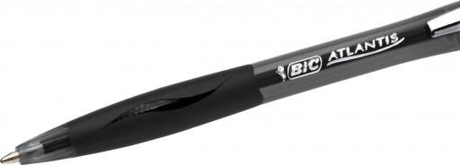 BIC ATLANTIS Mäkké automatické guľôčkové pero ČIERNA x 3