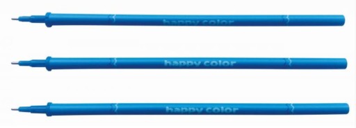 Odnímateľné náplne do pera 3 ks HAPPY COLOR