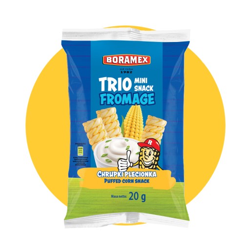 BORAMEX | KUKURIČNÉ CHRUVKY |TRIO| FROMAGE | 20 g