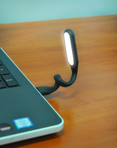 SILIKÓNOVÁ USB LAMPA - ČIERNA - CE