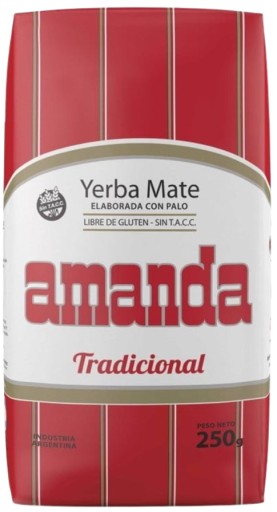 Yerba Mate Amanda Elaborada 250g vákuovo lisovaná