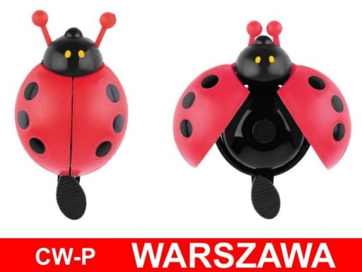 BIEDRONKA červený detský zvonček