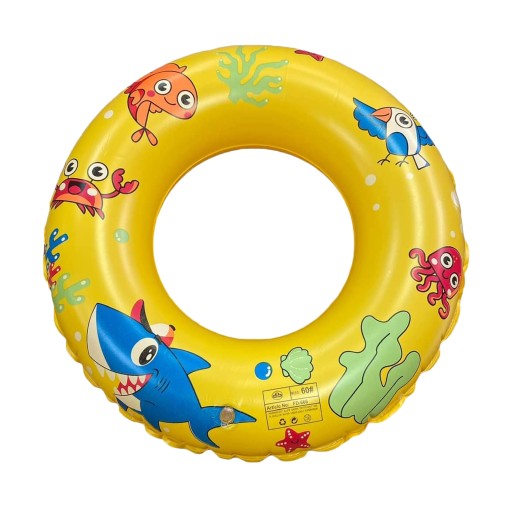 NAFUKOVACIE KOLIESKO NA BAZÉN PLÁŽ PRE DETI ŽRALOK RYBA 60 cm MIX