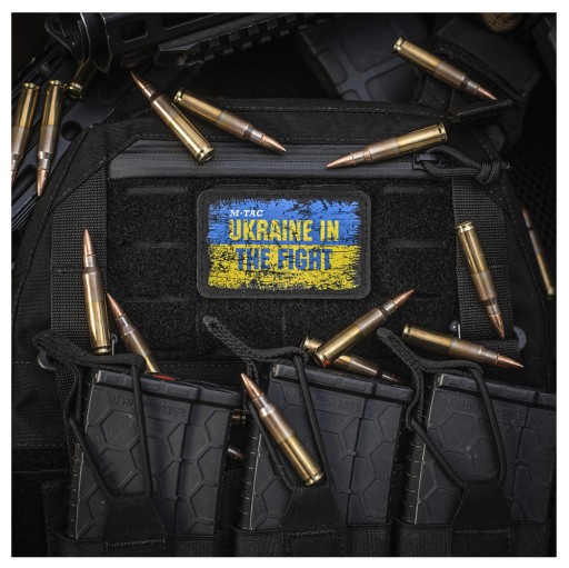 PATCH Ukrajina v boji 80X50 mm M-Tac VELCRO
