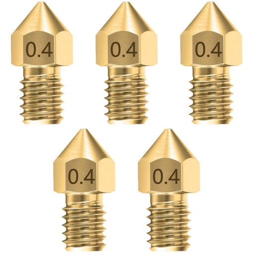 SET 5 x MK8 0,4 mosadzná tryska ENDER 3 PRO V2