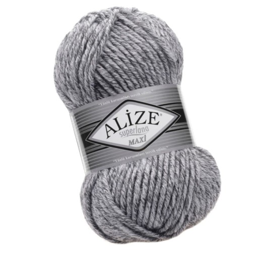Superlana Maxi priadza - 801 Melange Grey Alize s
