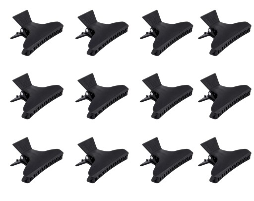 Kadernícke sponky do vlasov sponky do vlasov Frog sponky čierne 12 ks 8cm