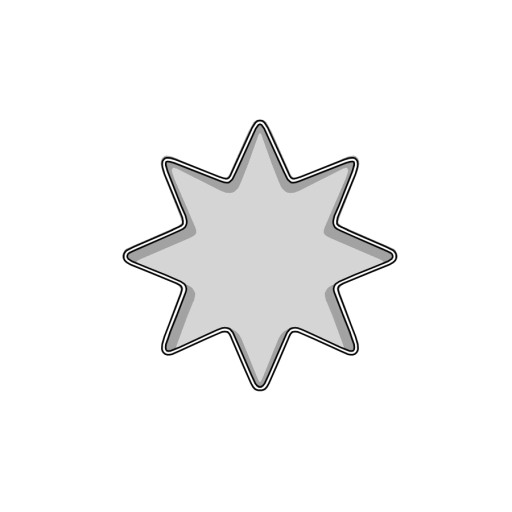 Formička mini hviezda 2cm - osemcípa hviezda
