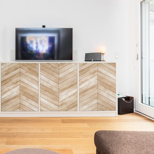 Samolepiaca nábytková dyha Dekoračná fólia HERRINGBONE vzor 67x100cm DIY