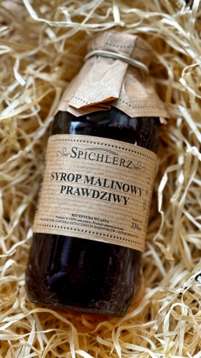 MALINOVÝ SIRUP malinová šťava 100% domáci prírodný 330 ml Spichlerz