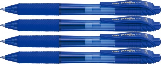 BL107 PENTEL EnerGel guľôčkové pero modré x4