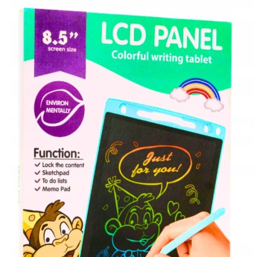 VEĽKÝ FAREBNÝ GRAFICKÝ TABLET NA KRESLENIE LCD MANUÁLNE POZNÁMKY PRE DETI