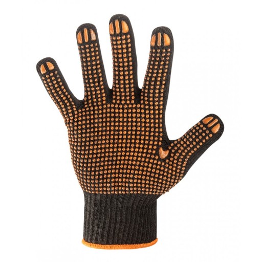 PRACOVNÉ RUKAVICE BAVLNENÉ A POLYESTER bodkované VEĽKOSŤ 10 NEO TOOLS 97-620