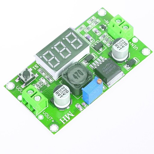 MENIČ REGULÁTORA NAPÄTIA LM2596 VOLTMETER