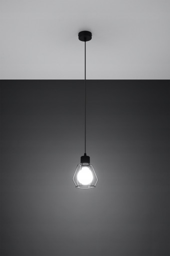 PAJAK 1 Stropné svietidlo E27 Black SOLLUX