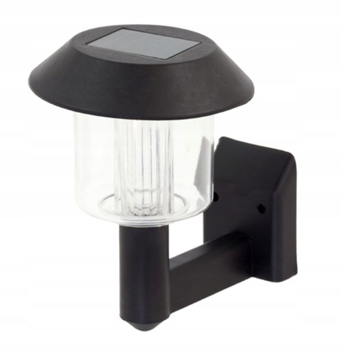 NÁSTENNÁ LAMPA SOLÁRNA ZÁHRADNÁ LAMPA LED NÁSTENNÁ LAMPA PLOT SCHODY ČIERNA ZD51