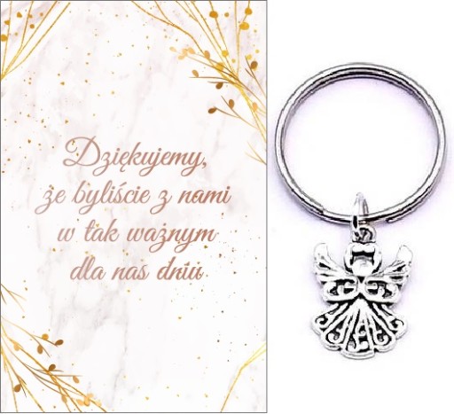 ĎAKUJEME HOSTOM DARČEK SVADOBNÝ ANJEL KĽÚČOVKA SPOMIENKY