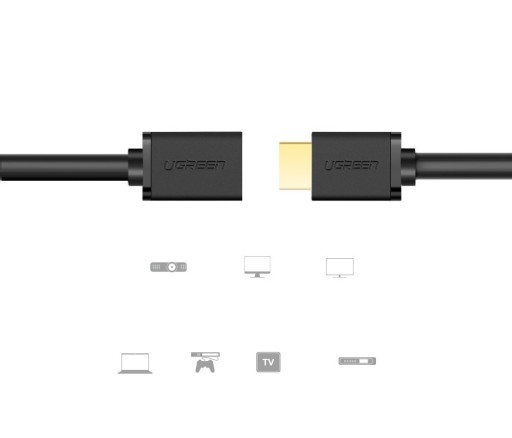 UGREEN PREdlžovací kábel HDMI 2.0 FULL HD UHD 4K 60 HZ 3D 10GBPS KÁBEL 1M