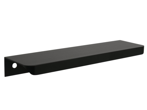 PREKRÝVANÁ NÁBYTKOVÁ ÚCHYTKA, HRANA, MAT ČIERNY KOV 6789A 276 / 256 MM