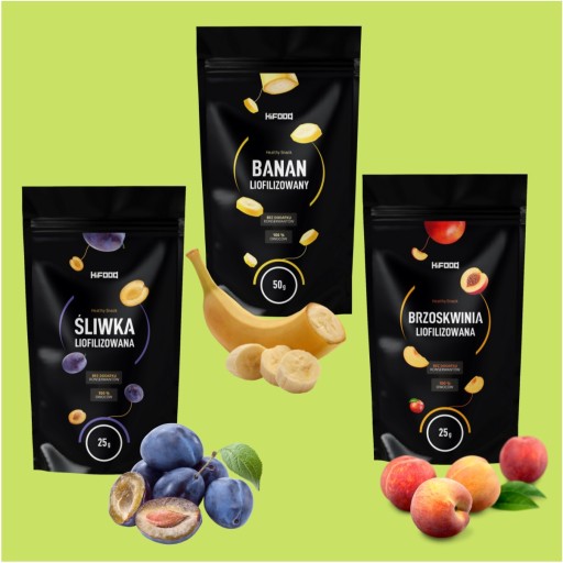 Mrazom sušené plátky banánu 25g HiFOOD Natural
