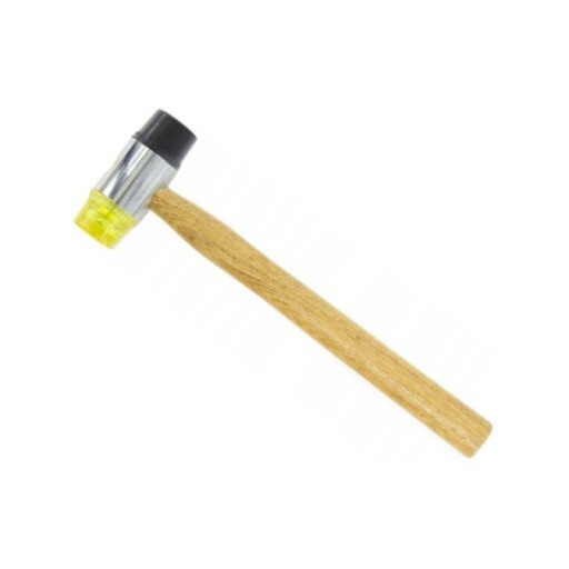 GUMA A PLASTOVÉ KLADIVO 30mm DREVENÁ RÚČKA