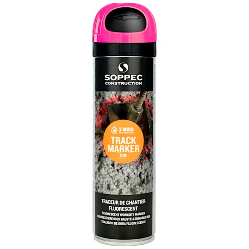 Geodetická farba Spray Soppec Track Marker Pink