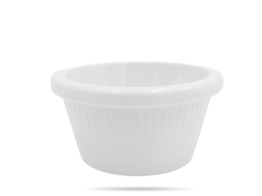 Šalátová misa melamínová ramekin, 7,5 cm, biela FROST