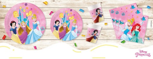 Disney Princess papierové poháre PRINCESSES Birthday Party 200ml 8 ks.