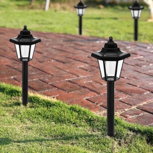 Solárna lampa, LED lampáš, záhradná dekorácia P-587