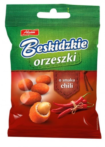 Aksam Beskidzkie Orzeszki s príchuťou čili 70 g